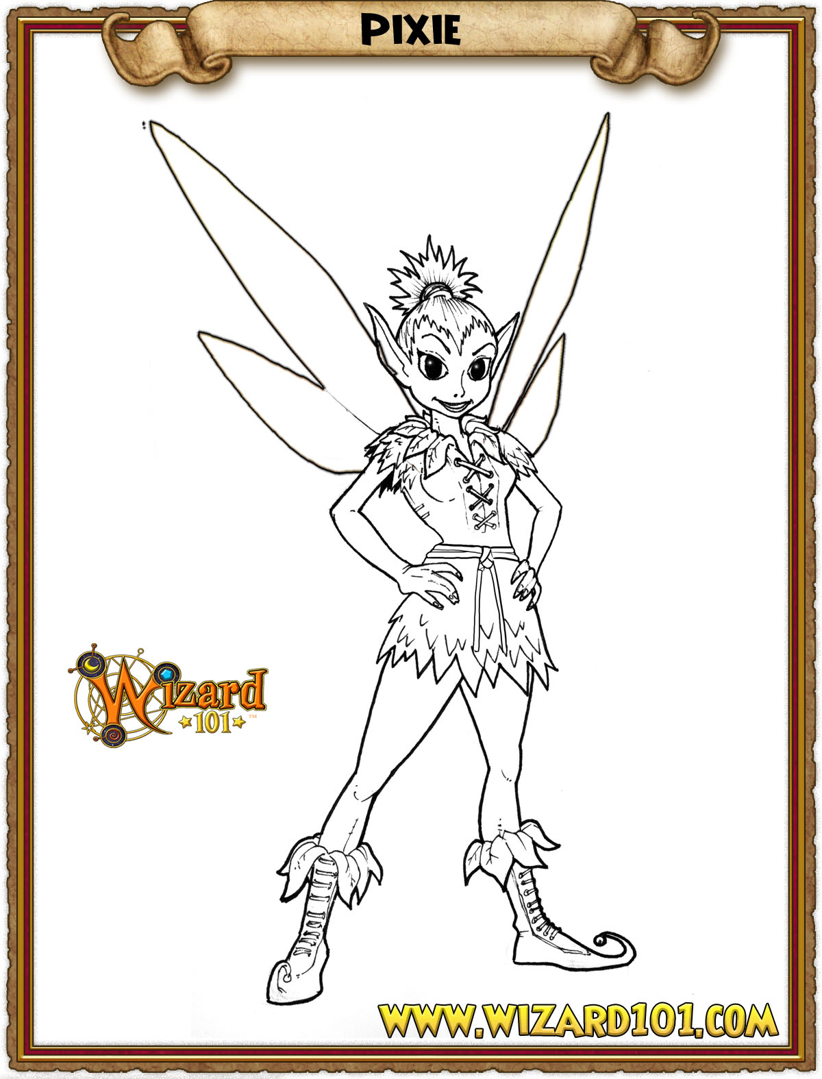 Wizard 101 Coloring Pages