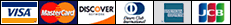 accepted credit cards are Visa, MasterCard, Discover, American Express, Diners Club, JCB